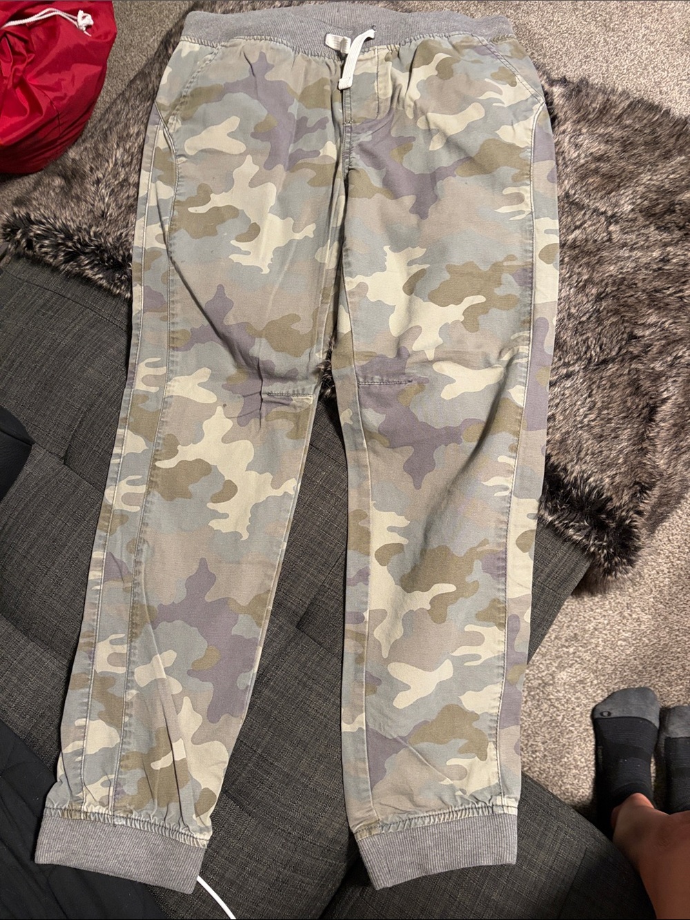 Cat & Jack Gray khaki Camo Joggers